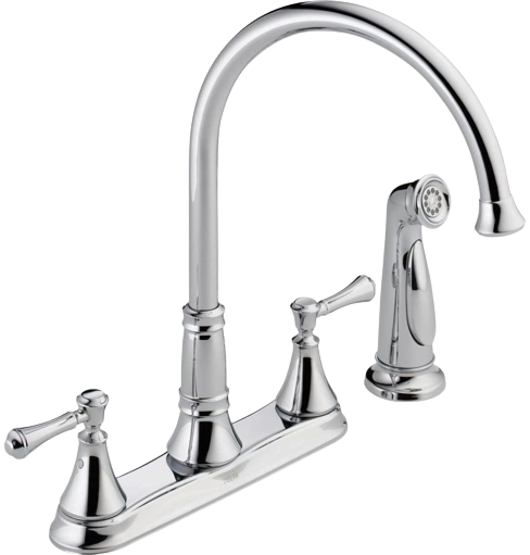 Delta Four Hole Kitchen Faucet With Sheet 45 3 